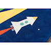 Momeni Lil Mo Whimsey Rocket 3' X 5' Rug - Navy
