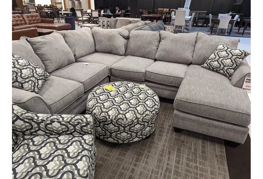 Clearance and Closeouts Fairfield Commons Mall Last One! Belford Sectional Sofa and Chair! at Morris Home