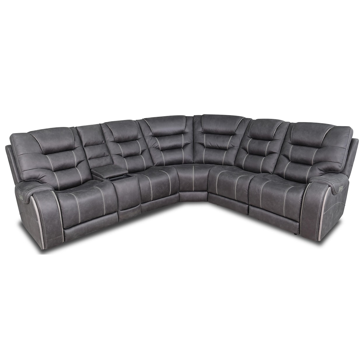 Moto Motion Warehouse M 6-Piece Power Reclining Sectional