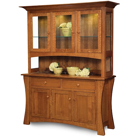 Customizable Solid Wood China Cabinet