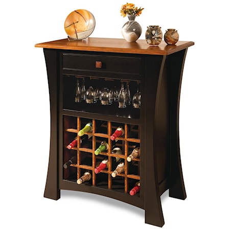 Customizable Solid Wood Wine Cabinet