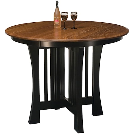Customizable Solid Wood Counter Pub Table