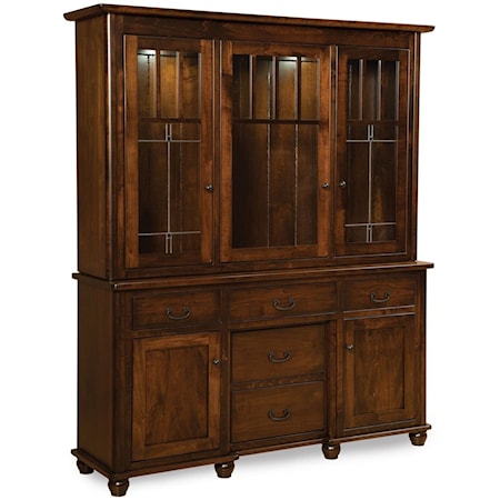 Customizable Solid Wood Closed China Cabinet