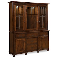 Customizable Solid Wood Closed China Cabinet