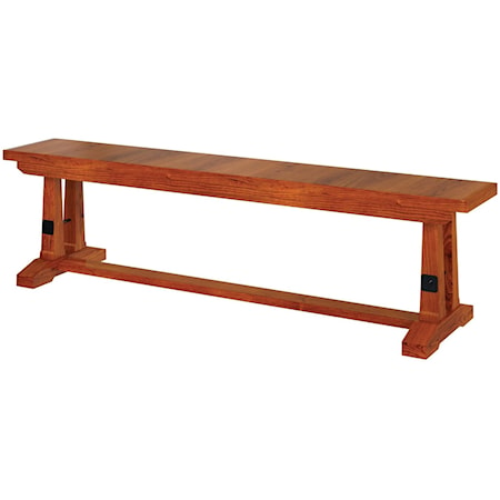 Customizable Solid Wood Dining Bench