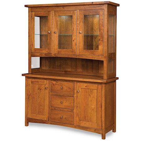Customizable Solid Wood Dining Hutch
