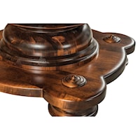 Customizable Solid Wood Pedestal Table