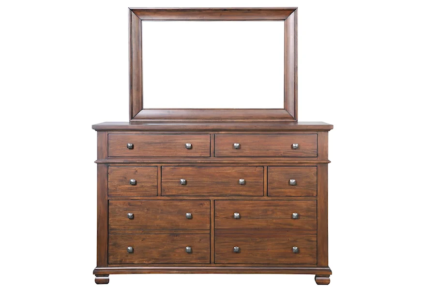 Coronado Dresser & Mirror by Napa Furniture Designs at Gill Brothers Furniture & Mattress