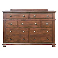 Solid Wood Dresser with 7 Drawers