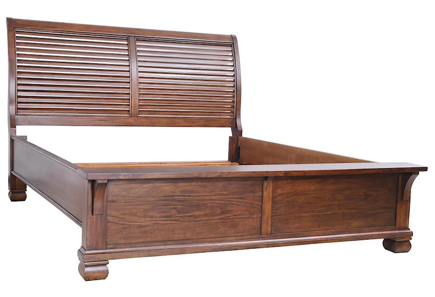 Coronado Queen Louver Bed by Napa Furniture Designs at Wilson's Furniture