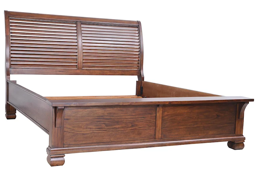 Coronado King Louver Bed by Napa Furniture Designs at Wilson's Furniture