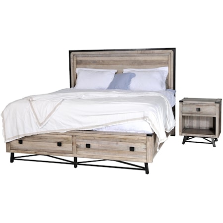 King Storage Bed