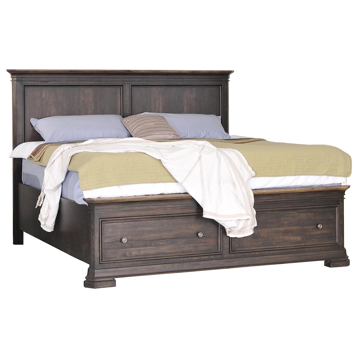 Napa Furniture Design Grand Louie Queen Panel Bed with Storage