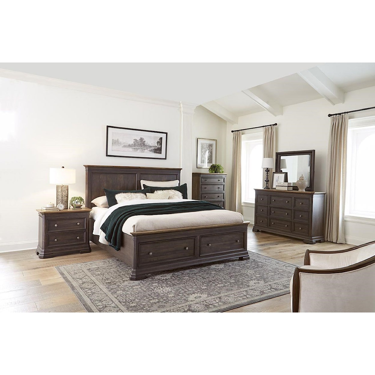 Napa Furniture Design Grand Louie Queen Bedroom Group