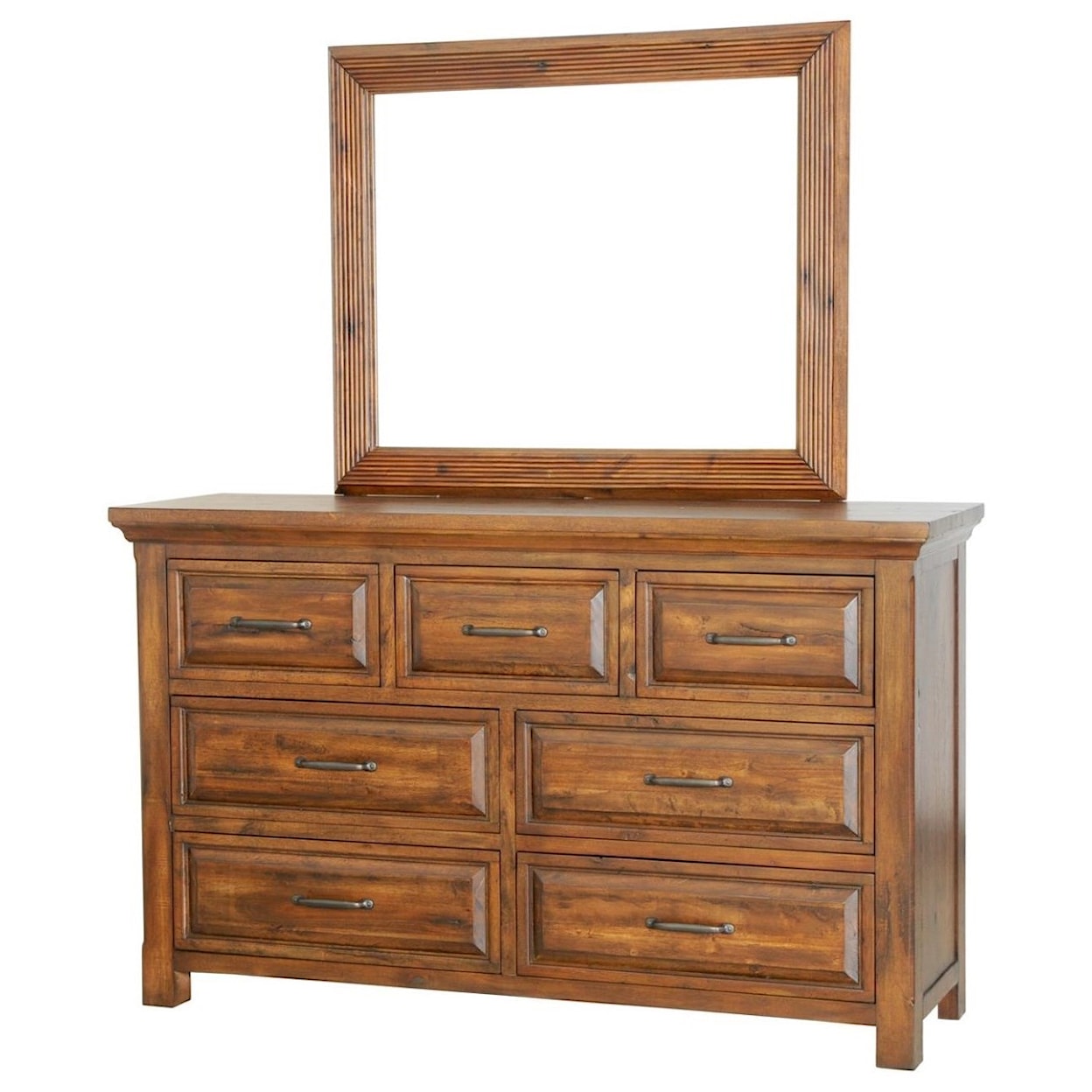 Warehouse M Hill Crest Dresser with Mirror