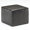 Natuzzi Editions 100% Italian Leather Cube Ottoman