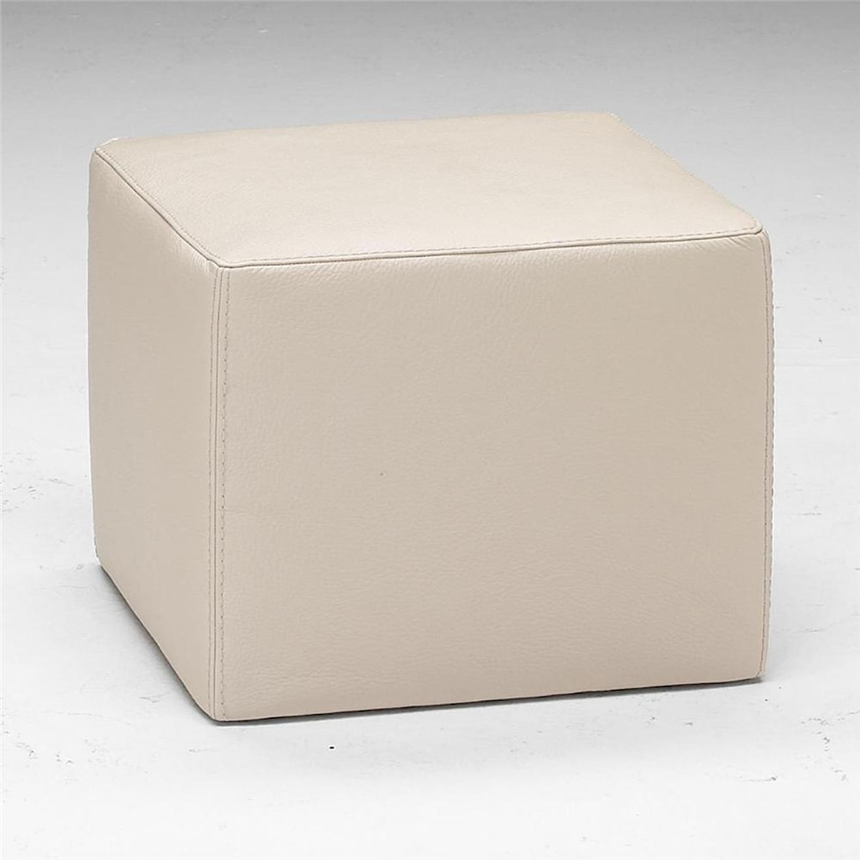 Natuzzi Editions 100% Italian Leather Cube Ottoman