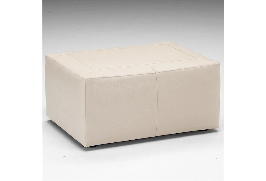 A921 Rectangular Ottoman by Natuzzi Editions at Sadler's Home Furnishings