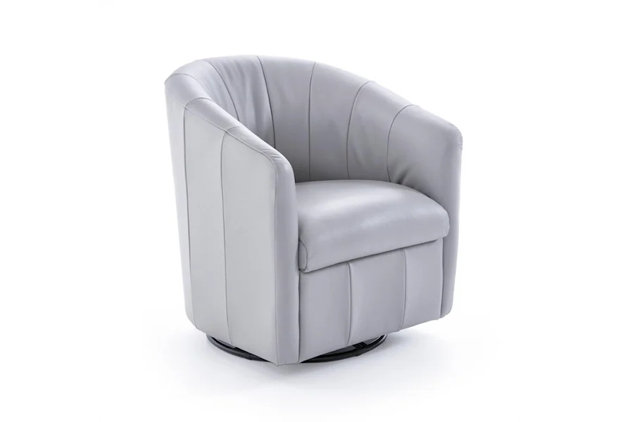 Natuzzi Swivel Chair by Natuzzi Editions at Baer's Furniture