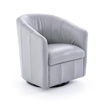 Contemporary Barrel Swivel Chair