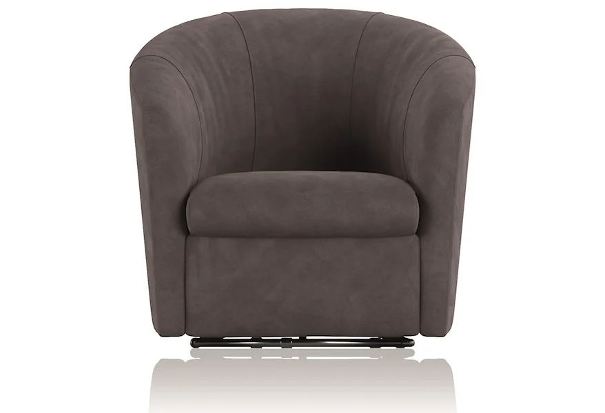 A835 Swivel Chair by Natuzzi Editions at Sadler's Home Furnishings
