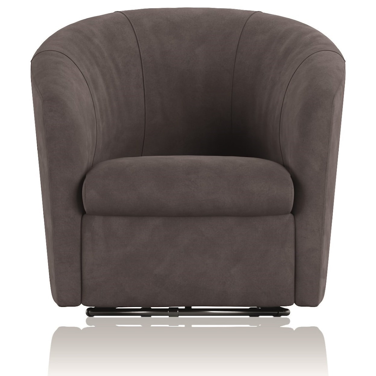 Natuzzi Editions 100% Italian Leather Swivel Chair