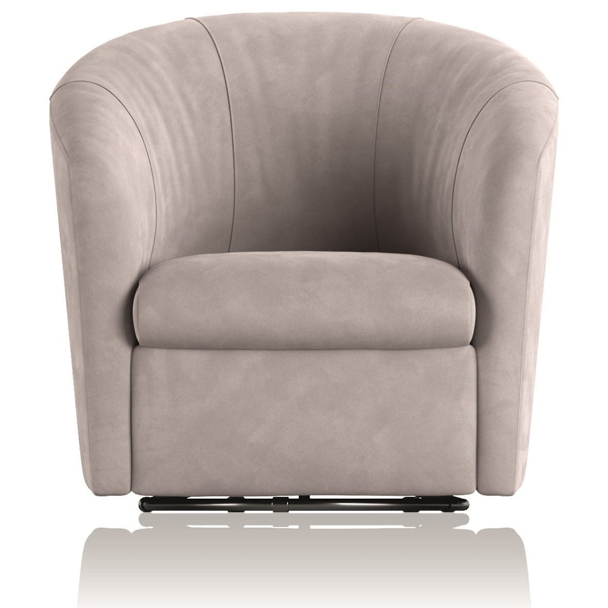 Natuzzi Editions 100% Italian Leather Swivel Chair