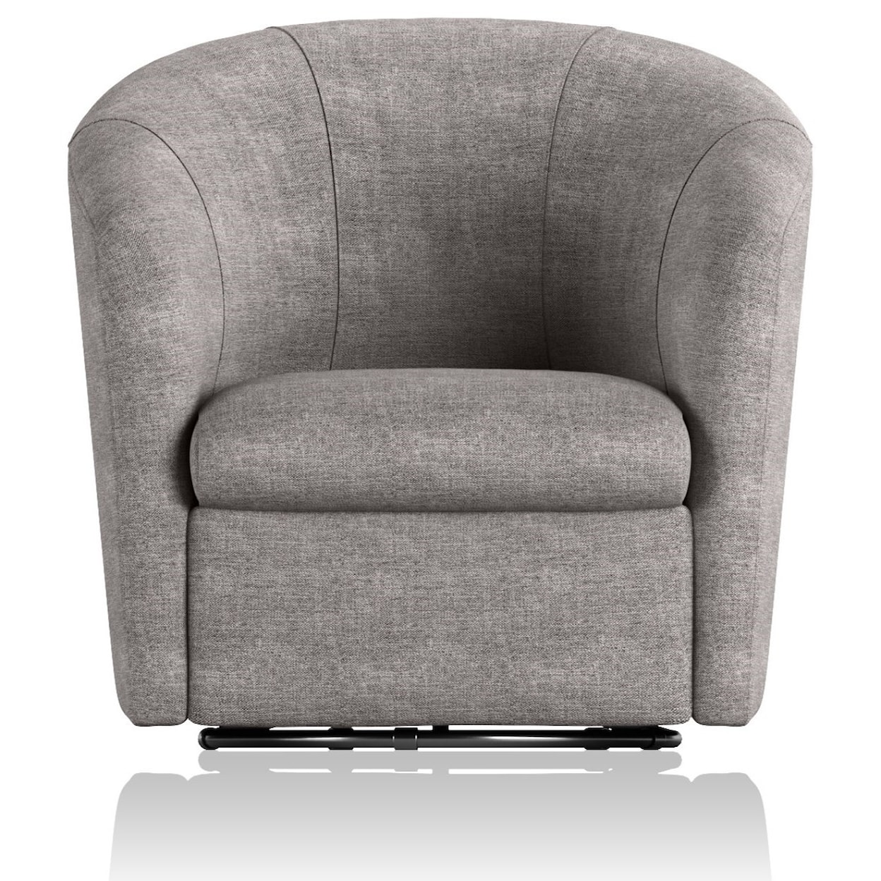 Natuzzi Editions 100% Italian Leather Swivel Chair