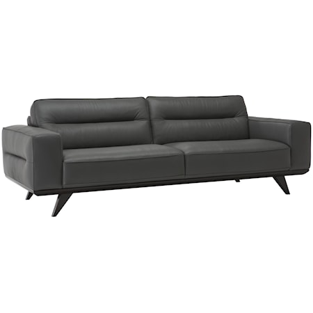 Contemporary 2-Cushion Sofa with Splayed Legs