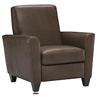 Contemporary Leather Leg Recliner