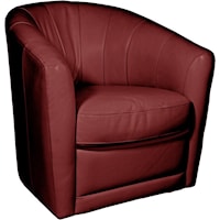 Contemporary Swivel Barrel Chair