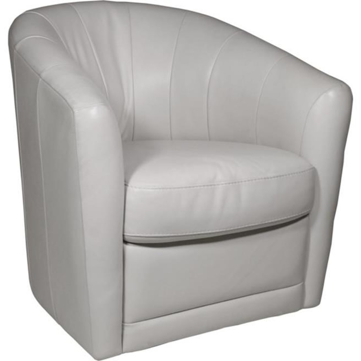 Natuzzi Editions 100% Italian Leather Swivel Chair