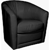 Natuzzi Editions 100% Italian Leather Swivel Chair