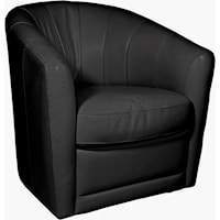 Contemporary Swivel Barrel Chair