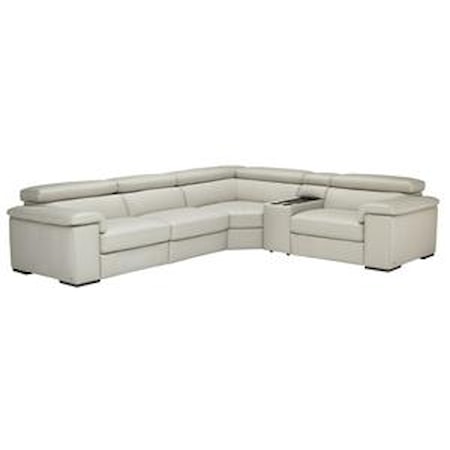 5 Piece Power Reclining Sectional 