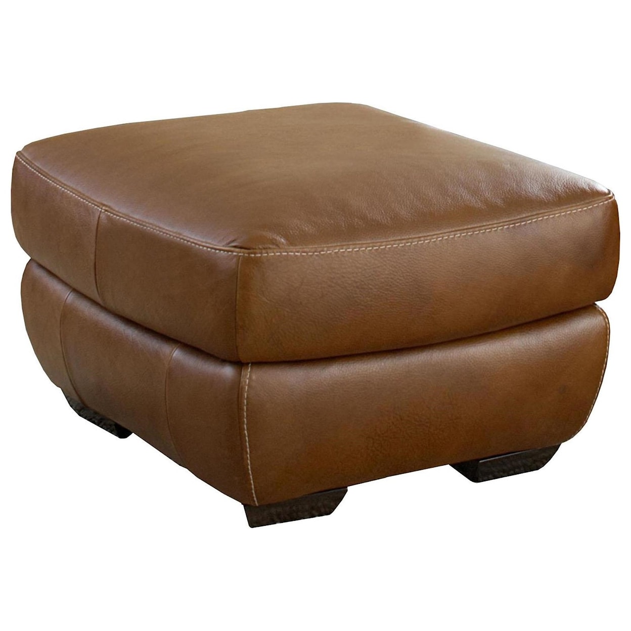 Natuzzi Editions 100% Italian Leather Ottoman