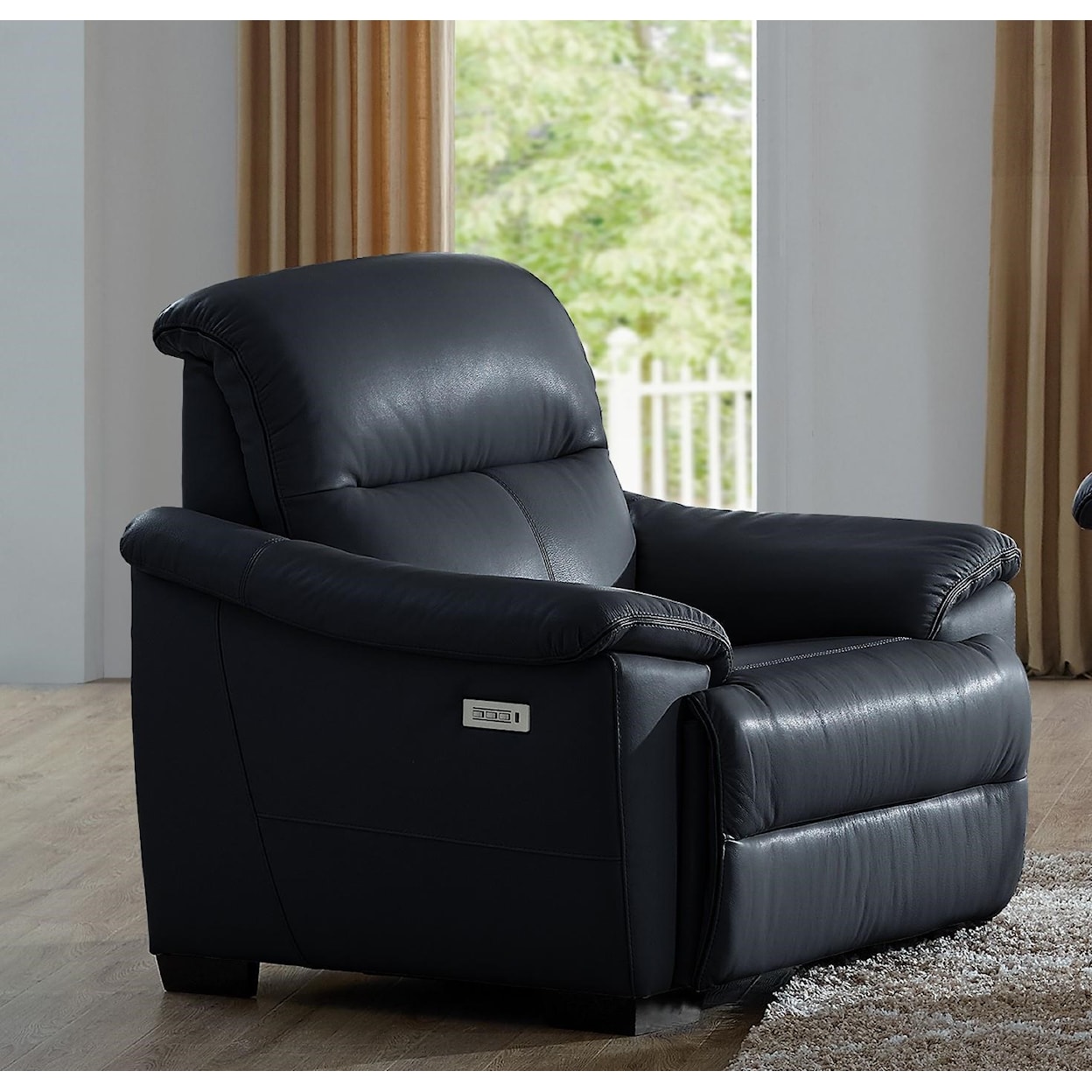 Natuzzi Editions Potenza Wall Hugger Power Recliner