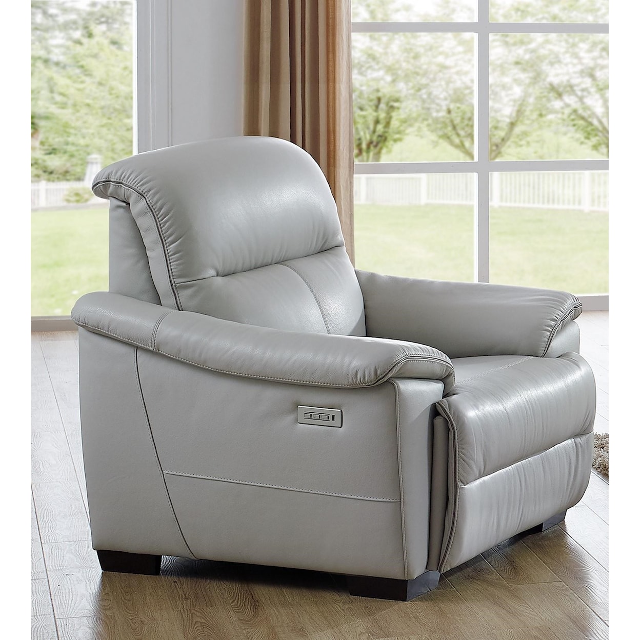 Natuzzi Editions Potenza Wall Hugger Power Recliner