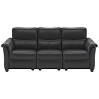 Contemporary Power Reclining Sofa with Power Headrests