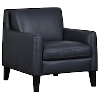 Casual Chair with Thin Track Arms