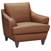 Contemporary Chair with Flared Arms