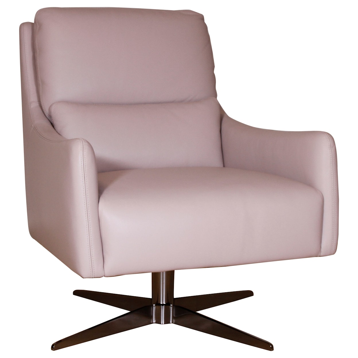 Natuzzi Editions 100% Italian Leather Swivel Chair