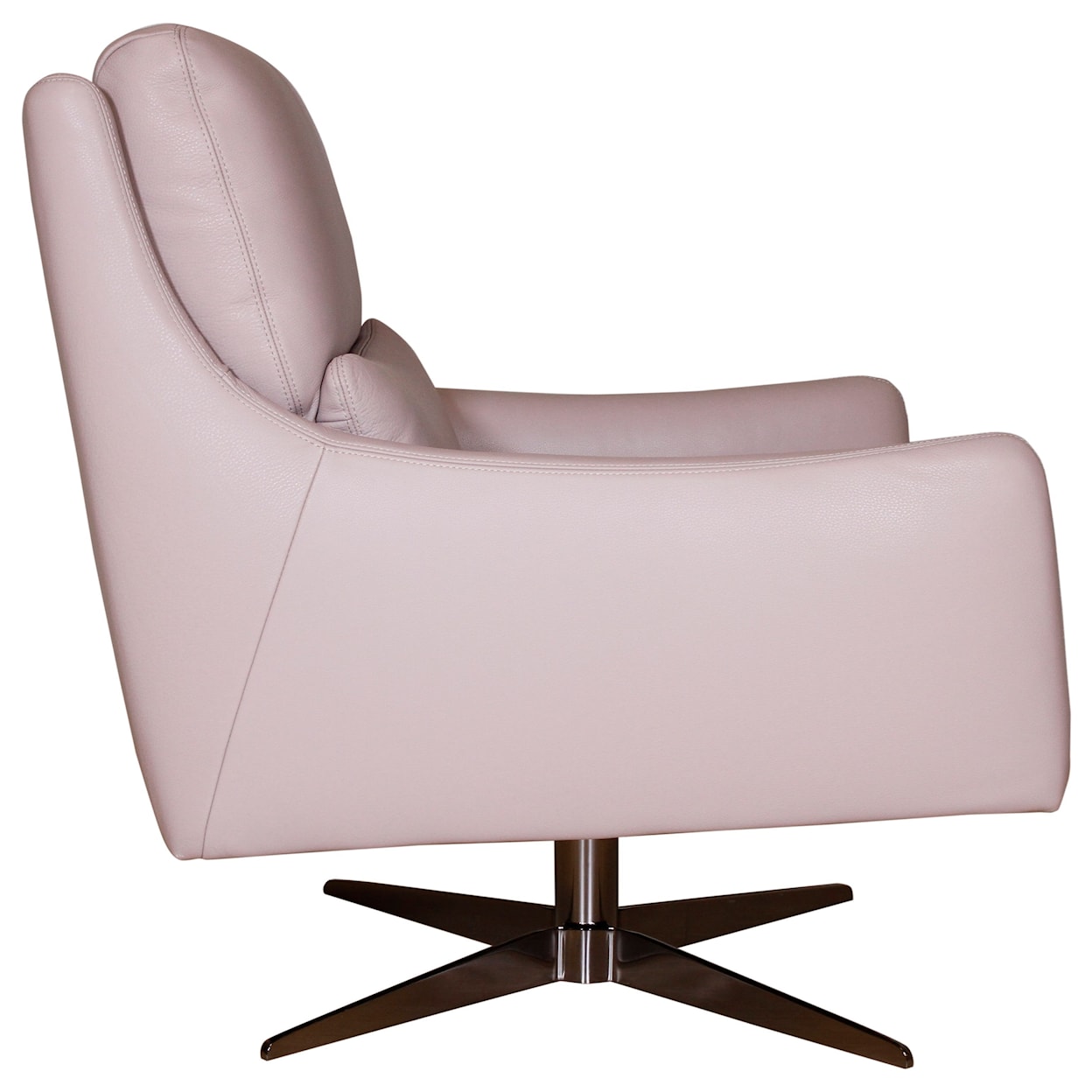 Natuzzi Editions 100% Italian Leather Swivel Chair