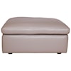 Natuzzi Editions 100% Italian Leather Cocktail Ottoman