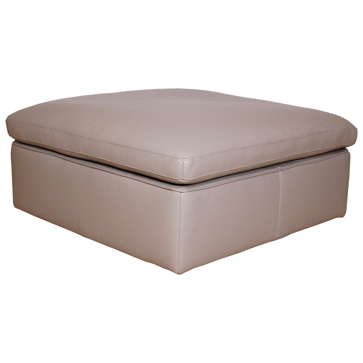 Natuzzi Editions 100% Italian Leather Cocktail Ottoman