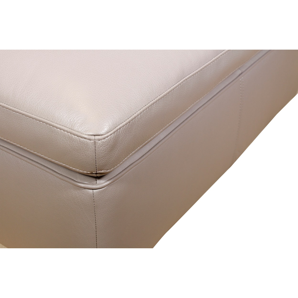 Natuzzi Editions 100% Italian Leather Cocktail Ottoman