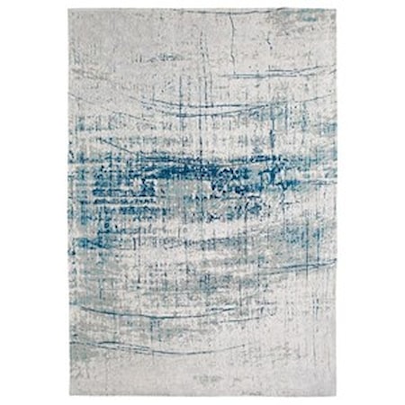 Rectangular Blue Rug