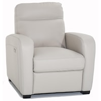 Leather Power High Leg Recliner