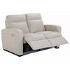 Natuzzi Editions Accoglienza Leather Power Reclining Loveseat