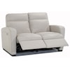 Natuzzi Editions Accoglienza Leather Power Reclining Loveseat